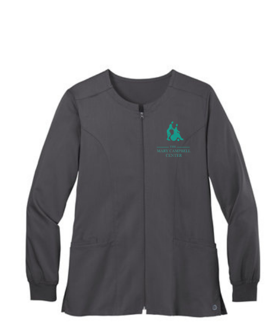 WonderWink Women’s Premiere Flex Full Zip Scrub Jacket - MCC