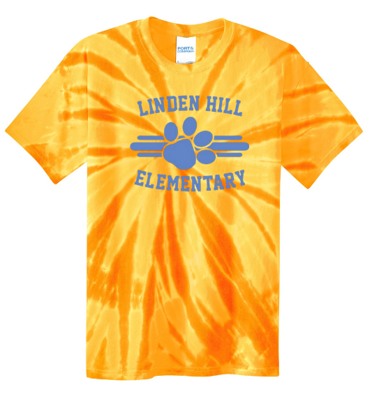 Youth Short Sleeve Tie-Dye T-Shirt - Linden Hill Elementary